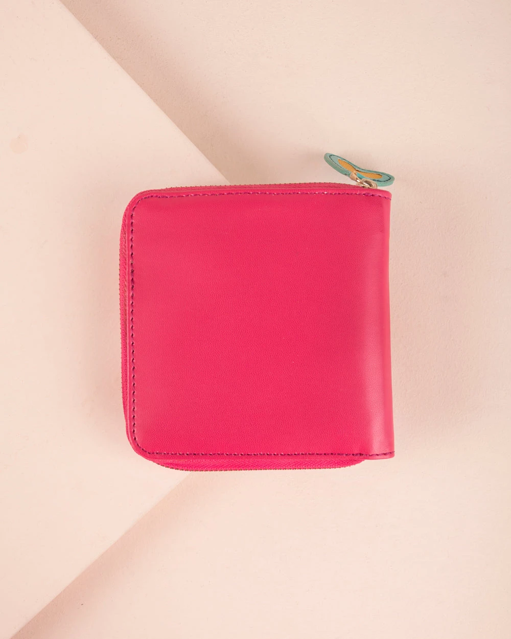 Chumbakdesign Floral Owl Applique Mini Wallet - Pink 5 Chumbakdesign Floral Owl Applique Mini Wallet - Pink