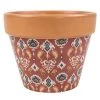 Chumbakdesign Decor & Living Tribal Dawns Planter- Red