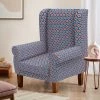 Chumbakdesign Furniture & Storage Begum Wing Chair - Blue Ikkat