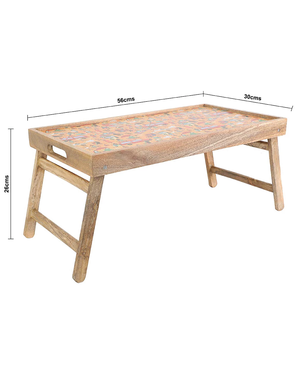 Chumbakdesign Indian Traffic Foldable Breakfast Tray- Yellow 6 Chumbakdesign Indian Traffic Foldable Breakfast Tray- Yellow