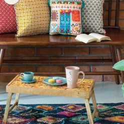 Chumbakdesign Indian Traffic Foldable Breakfast Tray- Yellow 11 Chumbakdesign Indian Traffic Foldable Breakfast Tray- Yellow