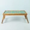 Chumbakdesign Things Indian Say Foldable Breakfast Tray- Teal Furniture & Storage