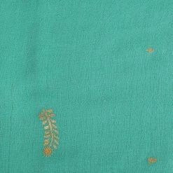 Chumbakdesign Firozi Summer Fringe Scarf ' Teal & Gold