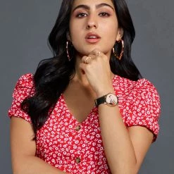 Chumbakdesign Watches & Jewellery TEAL By Chumbak Floral Bird Wrist Watch - Black 17 Chumbakdesign Watches & Jewellery TEAL By Chumbak Floral Bird Wrist Watch - Black