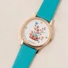 Chumbakdesign TEAL By Chumbak Leafy Branches Wrist Watch- Teal