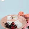 Chumbakdesign Dining & Kitchen Pastel Owl Shallow Bowl - Pink 1 Chumbakdesign Dining & Kitchen Pastel Owl Shallow Bowl - Pink