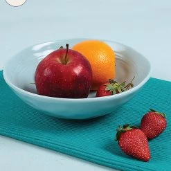 Chumbakdesign Japanese Blossom Shallow Bowl - Blue Dining & Kitchen