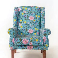 Chumbakdesign The Begum Wing Chair -Printed Furniture & Storage