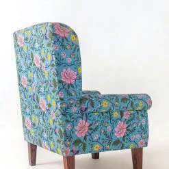 Chumbakdesign Furniture & Storage The Begum Wing Chair - Spring Bloom