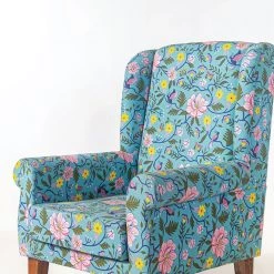 Chumbakdesign Furniture & Storage The Begum Wing Chair - Spring Bloom