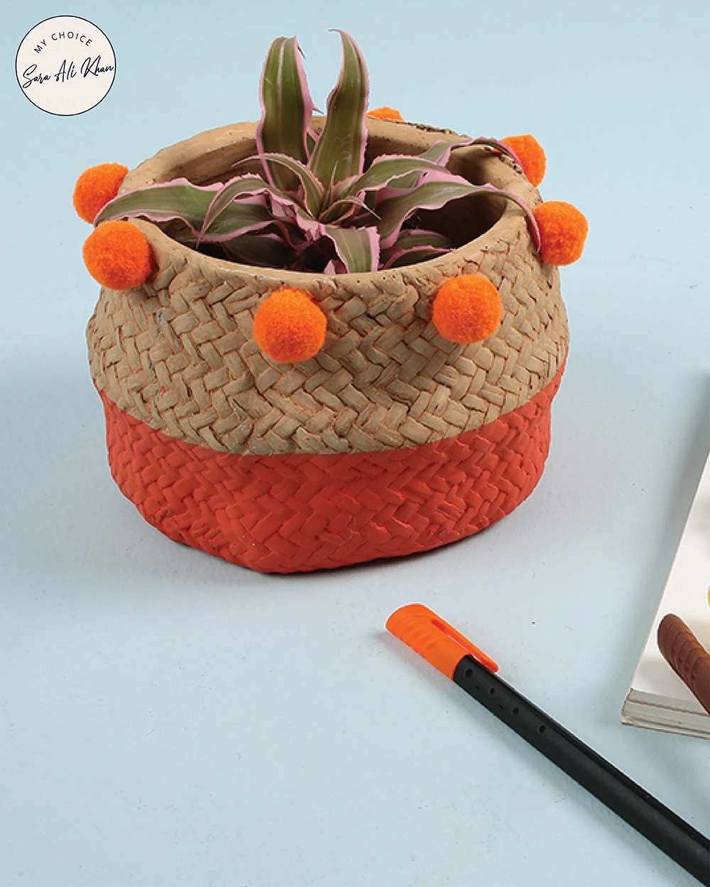 Chumbakdesign Freshly Plucked Planter - Orange 3 Chumbakdesign Freshly Plucked Planter - Orange