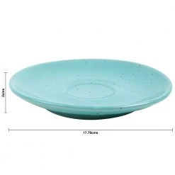 Chumbakdesign Dotted Pond Quarter Plate - Teal Dining & Kitchen