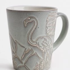 Chumbakdesign Dining & Kitchen Bahamas Leafy Tumbler Mug - Mint