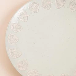 Chumbakdesign Bahamas Leafy Dinner Plate - Mint