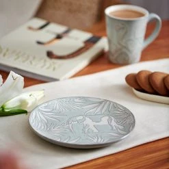 Chumbakdesign Bahamas Leafy Quarter Plate - Mint Dining & Kitchen