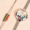 Chumbakdesign Watches & Jewellery Vivid Village Wrist Watch With Bracelet
