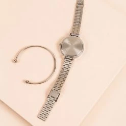 Chumbakdesign Floral Birds Stainless Steel Wrist Watch With Bracelet Watches & Jewellery