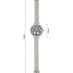 Chumbakdesign Floral Birds Stainless Steel Wrist Watch With Bracelet Watches & Jewellery