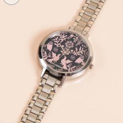 Chumbakdesign Floral Birds Stainless Steel Wrist Watch With Bracelet Watches & Jewellery