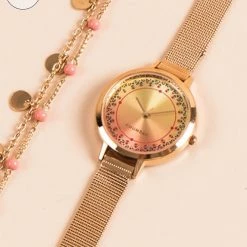 Chumbakdesign Vintage Classic Ombre Watch & Bracelet Rose Gold