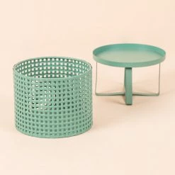 Chumbakdesign Rooted In Style Plant Holder - Teal Decor & Living