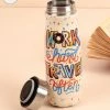 Chumbakdesign Work Hard Travel Often Water Bottle - Ivory