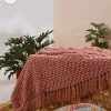 Chumbakdesign Sunday Throw - Pastel Pink Bed & Furnishing