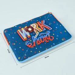 Chumbakdesign Work Hard Laptop Sleeve - 15.6” Bags & Accessories