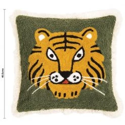 Chumbakdesign Goofy Tiger Grey 16 ” Cushion Cover Bed & Furnishing