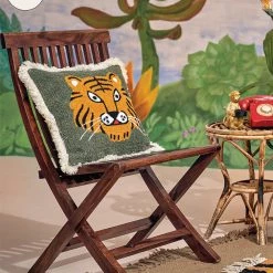 Chumbakdesign Goofy Tiger Grey 16 ” Cushion Cover Bed & Furnishing