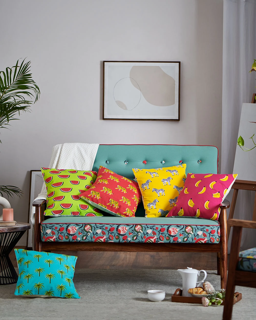 Chumbakdesign A Taste Of Nature 16 ” Cushion Covers - Set Of 5 3 Chumbakdesign A Taste Of Nature 16 ” Cushion Covers - Set Of 5