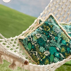 Chumbakdesign Bed & Furnishing Tropical Ikat Fringe Cushion Cover