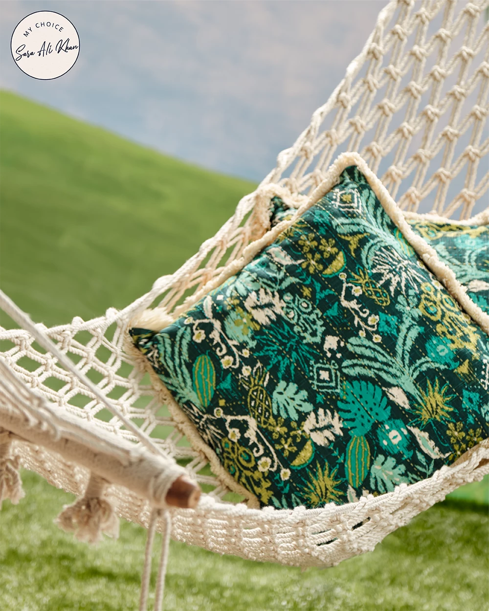 Chumbakdesign Bed & Furnishing Tropical Ikat Fringe Cushion Cover 3 Chumbakdesign Bed & Furnishing Tropical Ikat Fringe Cushion Cover