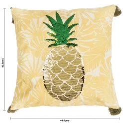 Chumbakdesign Sequin Pineapple Tassel Cushion Cover 11 Chumbakdesign Sequin Pineapple Tassel Cushion Cover