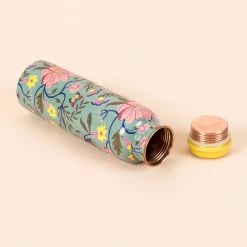 Chumbakdesign European Florals Copper Bottle - Teal