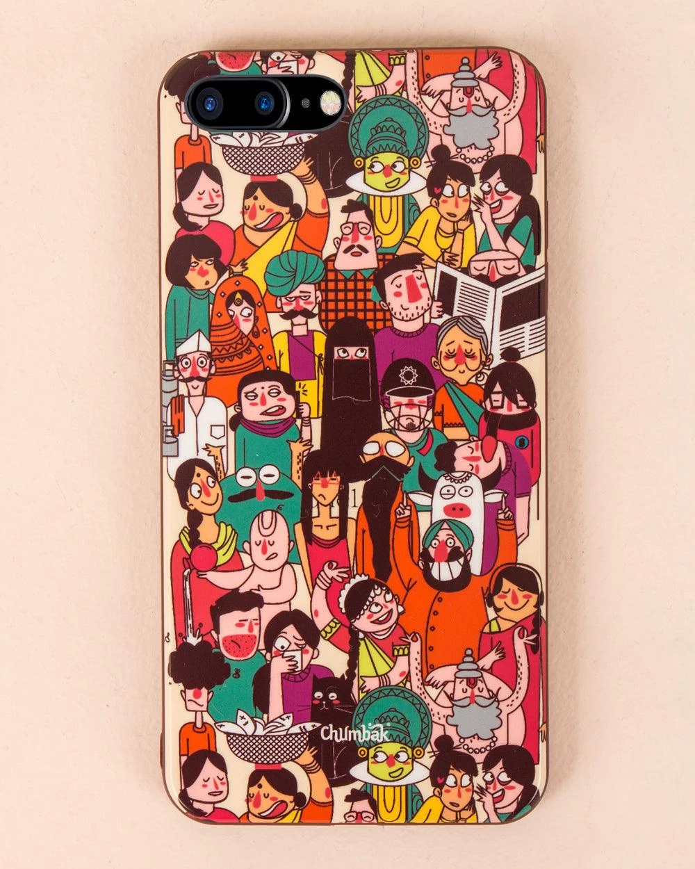 Chumbakdesign Colourful Faces IPhone 7 Plus Case Souvenirs & Collectibles 3 Chumbakdesign Colourful Faces IPhone 7 Plus Case Souvenirs & Collectibles