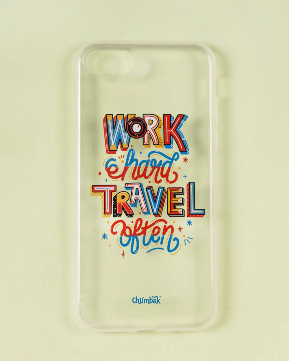 Chumbakdesign Work Hard Travel Often 3D IPhone 7/SE Case Souvenirs & Collectibles 3 Chumbakdesign Work Hard Travel Often 3D IPhone 7/SE Case Souvenirs & Collectibles