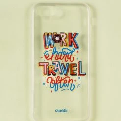 Chumbakdesign Work Hard Travel Often 3D IPhone 8/SE Case