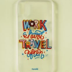 Chumbakdesign Work Hard Travel Often 3D IPhone XR Case