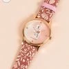 Chumbakdesign TEAL By Chumbak Tropical Owl Ombre Watch Earthy Pink