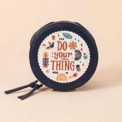 Chumbakdesign Your Own Thing Embroidered Sling Bag - Navy Blue Bags & Accessories