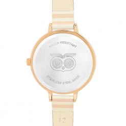 Chumbakdesign Watches & Jewellery Live Slow Watch & Bracelet Set Peach & Rose Gold