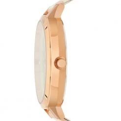 Chumbakdesign Watches & Jewellery Live Slow Watch & Bracelet Set Peach & Rose Gold