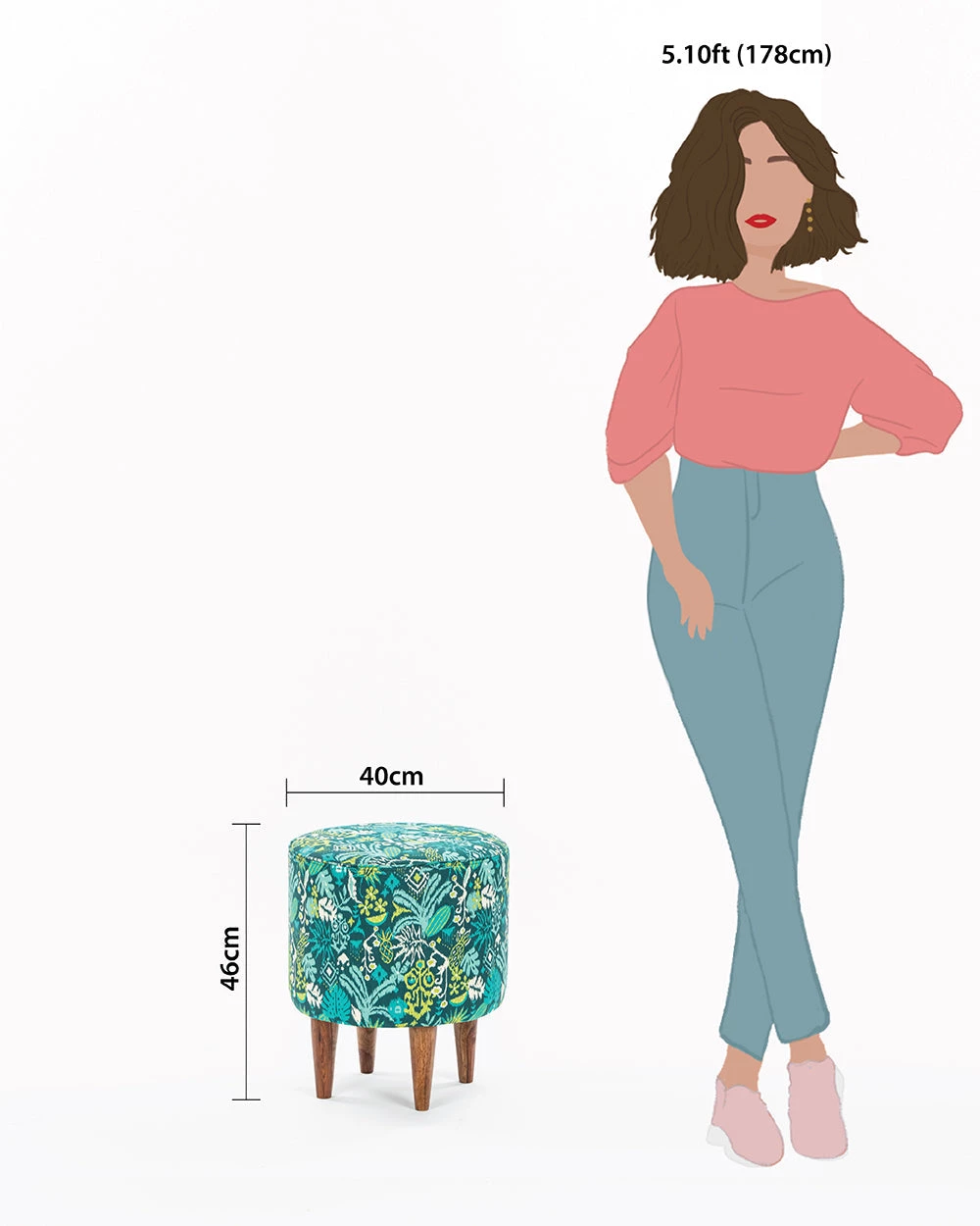 Chumbakdesign The French Pouffe - Printed 7 Chumbakdesign The French Pouffe - Printed