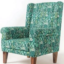 Chumbakdesign The Begum Wing Chair - Tropical Ikkat