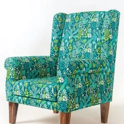 Chumbakdesign The Begum Wing Chair -Printed Furniture & Storage