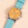 Chumbakdesign Watches & Jewellery TEAL By Chumbak Classic Hues Watch Teal & Yellow