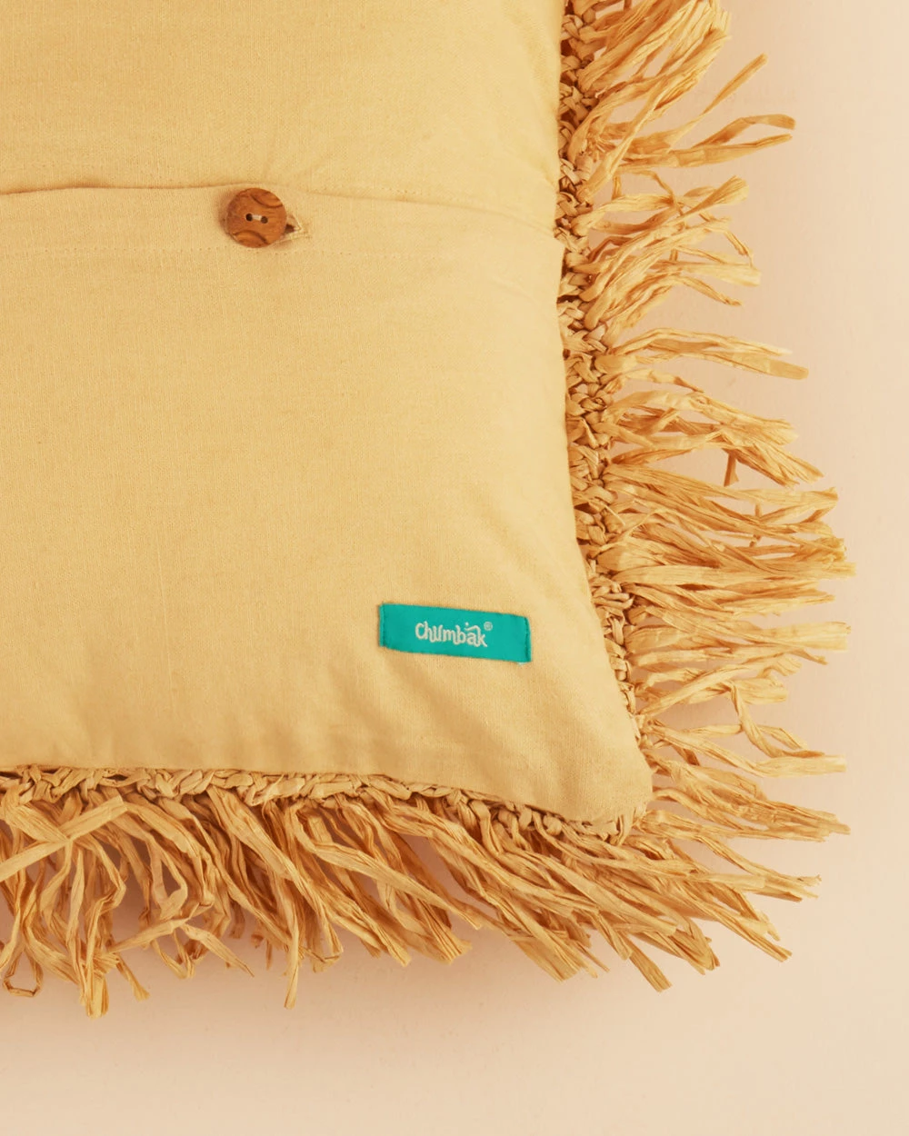 Chumbakdesign Sahara Straw Cushion Cover - 16” 6 Chumbakdesign Sahara Straw Cushion Cover - 16”