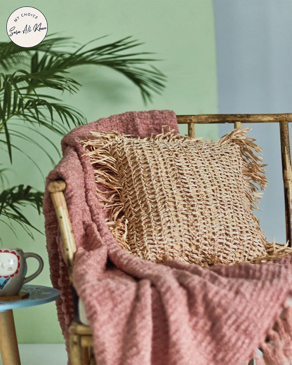 Chumbakdesign Sahara Straw Cushion Cover - 16” 3 Chumbakdesign Sahara Straw Cushion Cover - 16”