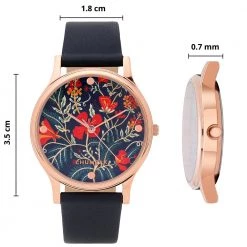 Chumbakdesign TEAL By Chumbak Urban Countryside Watch ' Black Watches & Jewellery